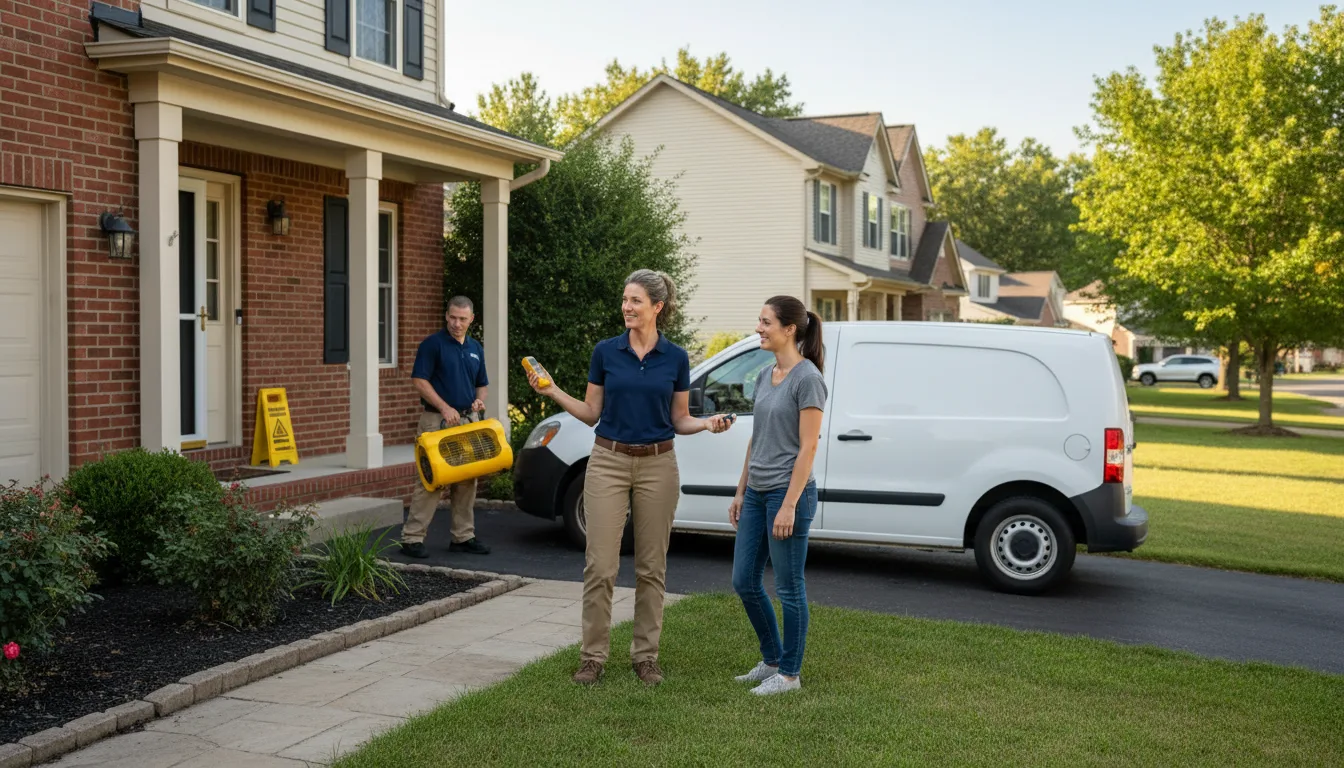 Residential water damage restoration in Irondale, MO